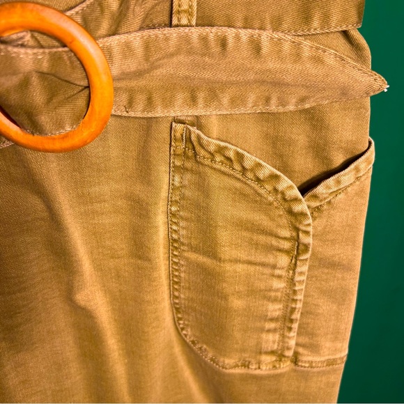 Size 4US/36 Euro Anthropology Fancy Skirt with Belt Two FrontPockets BackZipper - Picture 11 of 12